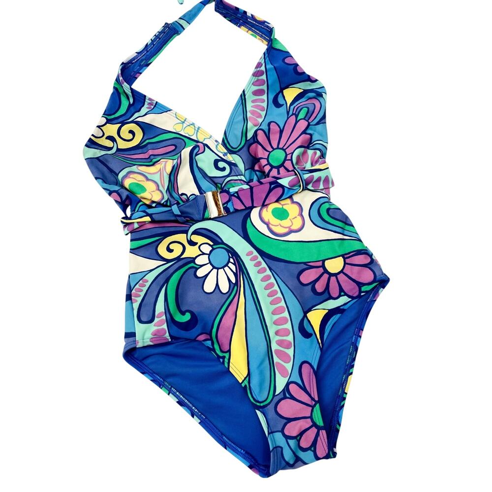 Aerie retro belted one peice swimsuit